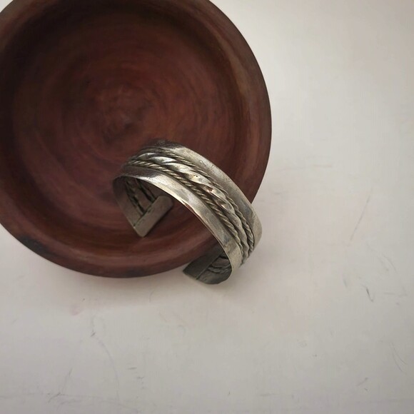 metal Jewelry - Vintage Bedouin Braided Cuff Bracelet
